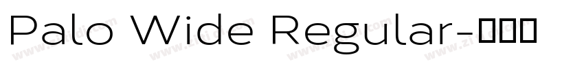 Palo Wide Regular字体转换